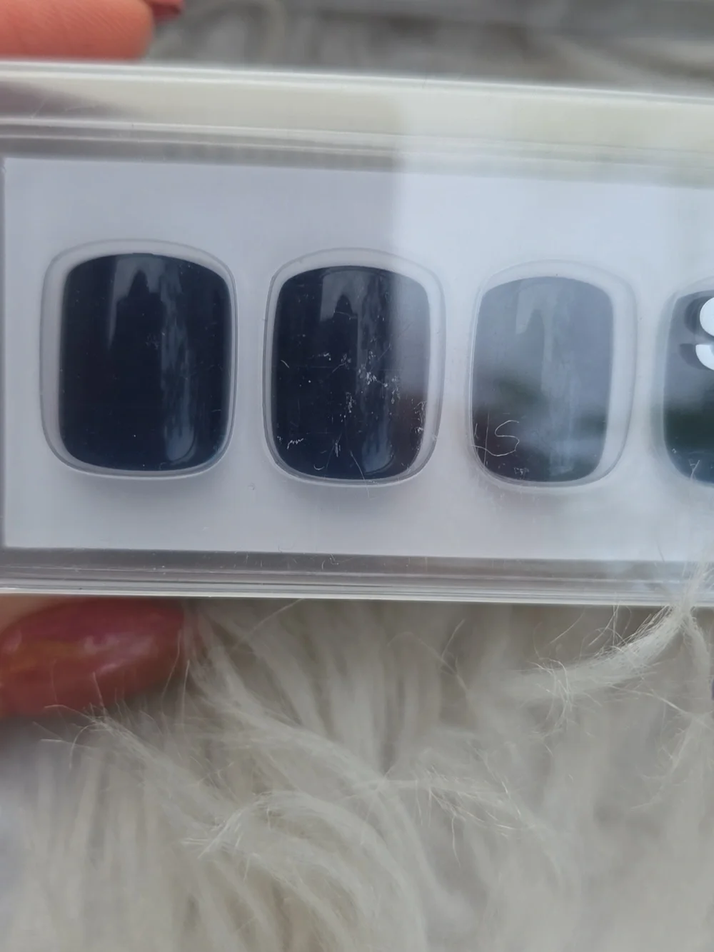 Static Nails Short Square Of Four Sets Bundle New